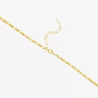Silver Reflections Womens 14K Gold Over Brass 18 Inch Box Chain Necklace