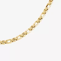 Silver Reflections Womens 14K Gold Over Brass 18 Inch Box Chain Necklace