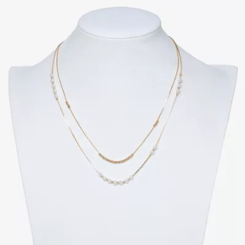 Mixit Womens Hypoallergenic 19 Inch Strand Necklace