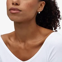Limited Quantities! Womens Dyed White Cultured Freshwater Pearl 14K Gold Knot Drop Earrings