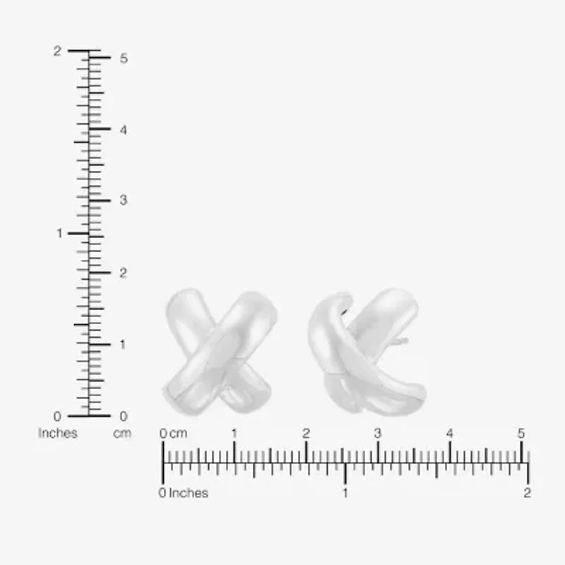 Limited Quantities! Sterling Silver 18mm Stud Earrings