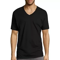 Stafford Heavyweight Mens 3 Pack Short Sleeve V Neck T-Shirt