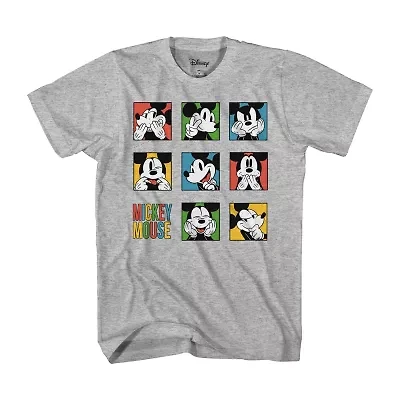 Disney Collection Little & Big Kid Boys Crew Neck Short Sleeve Regular Fit Mickey and Friends Mouse Graphic T-Shirt