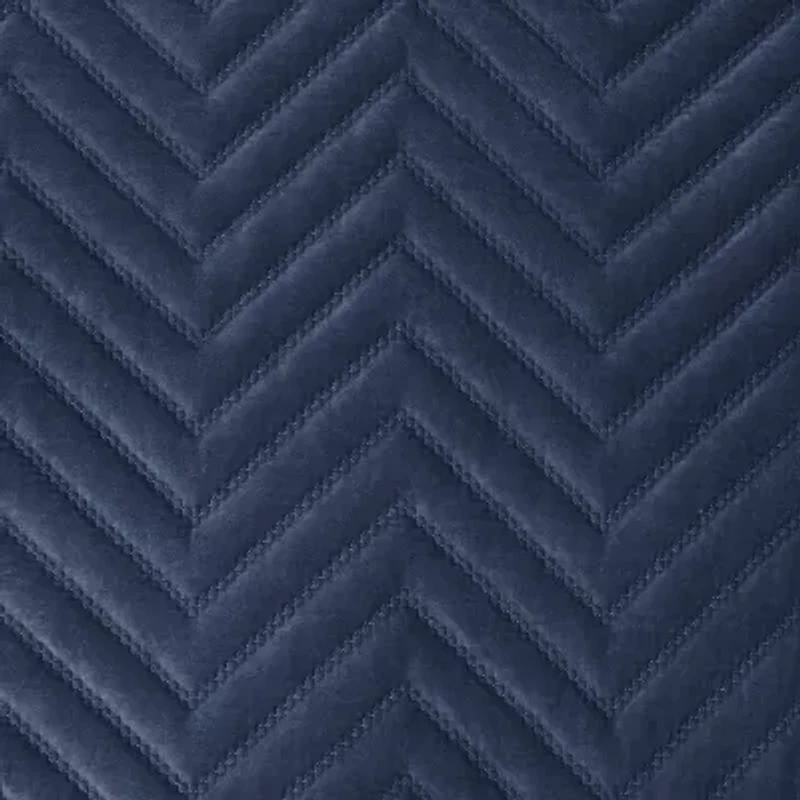 Fieldcrest Luxury Cotton Chevron Velvet Quilt