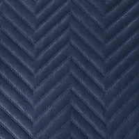 Fieldcrest Luxury Cotton Chevron Velvet Quilt