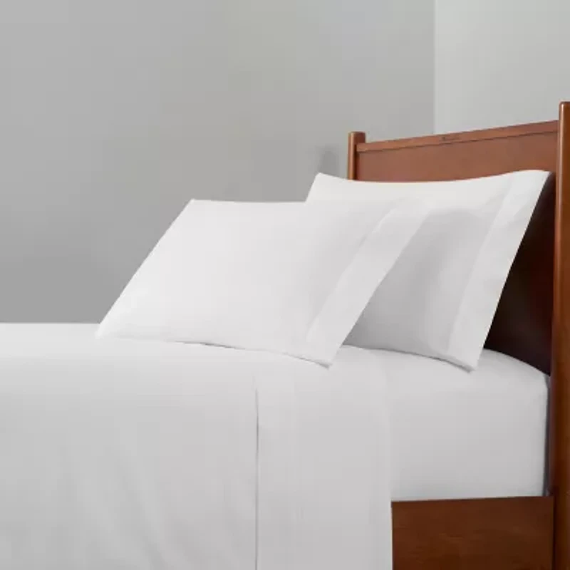 Fieldcrest 300 Thread Count Cotton Percale 2- Pack Pillowcases