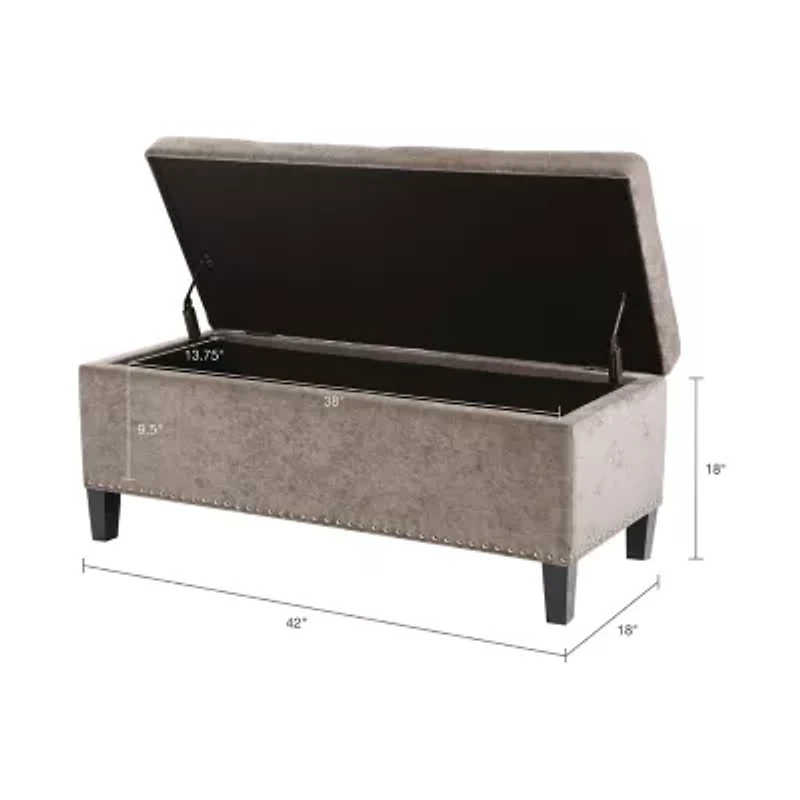 Madison Park Everly Storage Ottoman