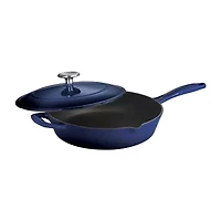 Tramontina® Gourmet 10" Enameled Cast Iron Covered Skillet