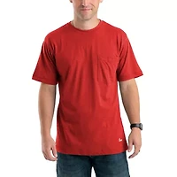 Berne Lightweight Performance Mens Crew Neck Short Sleeve Moisture Wicking Pocket T-Shirt