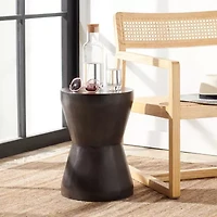 Safavieh Torre Outdoor And Room Collection Weather Resistant Cement Side Table