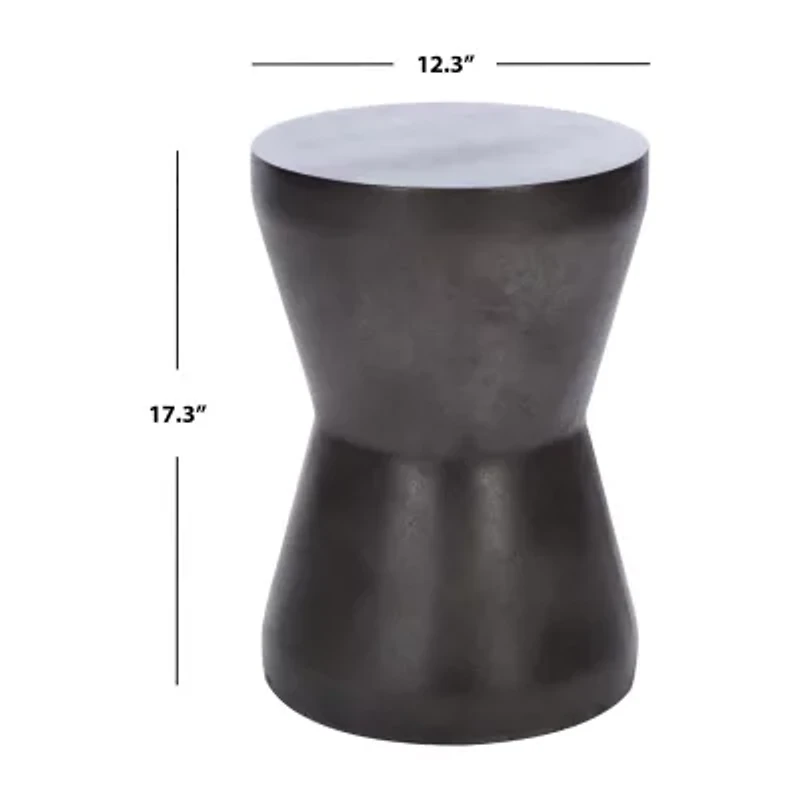 Safavieh Torre Outdoor And Room Collection Weather Resistant Cement Side Table