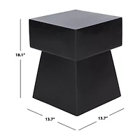 Zen Patio Side Tables Weather Resistant Cement Side Table