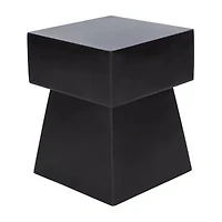 Zen Patio Side Tables Weather Resistant Cement Side Table