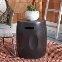 Zuri Weather Resistant Cement Side Table