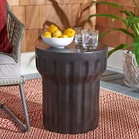 Vesta Weather Resistant Cement Side Table