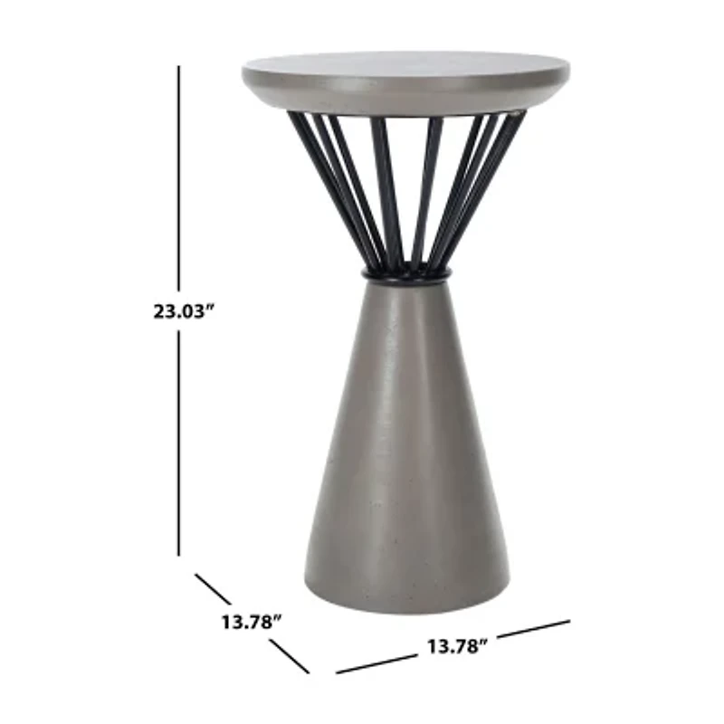 Akiko Weather Resistant Cement Side Table