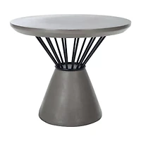 Darien Weather Resistant Cement Side Table