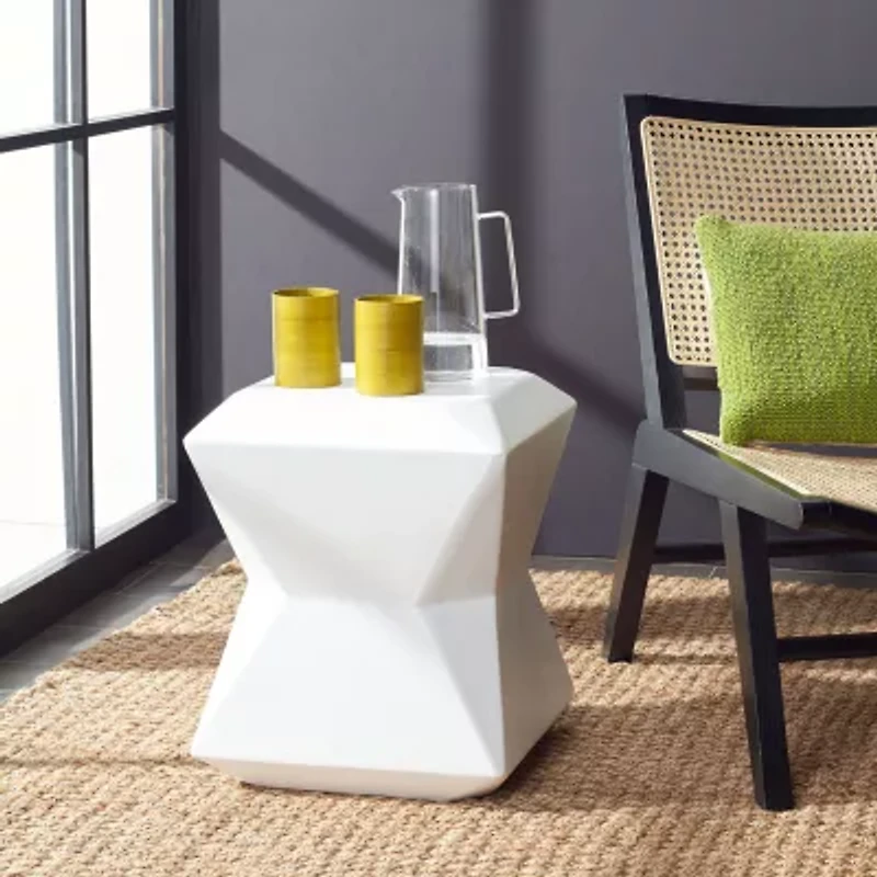 Safavieh Conan Weather Resistant Cement Side Table