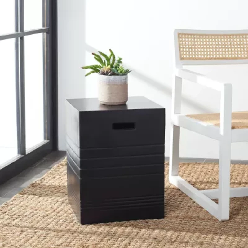 Deidara Weather Resistant Cement Side Table