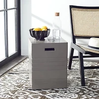 Safavieh Deidara Weather Resistant Cement Side Table