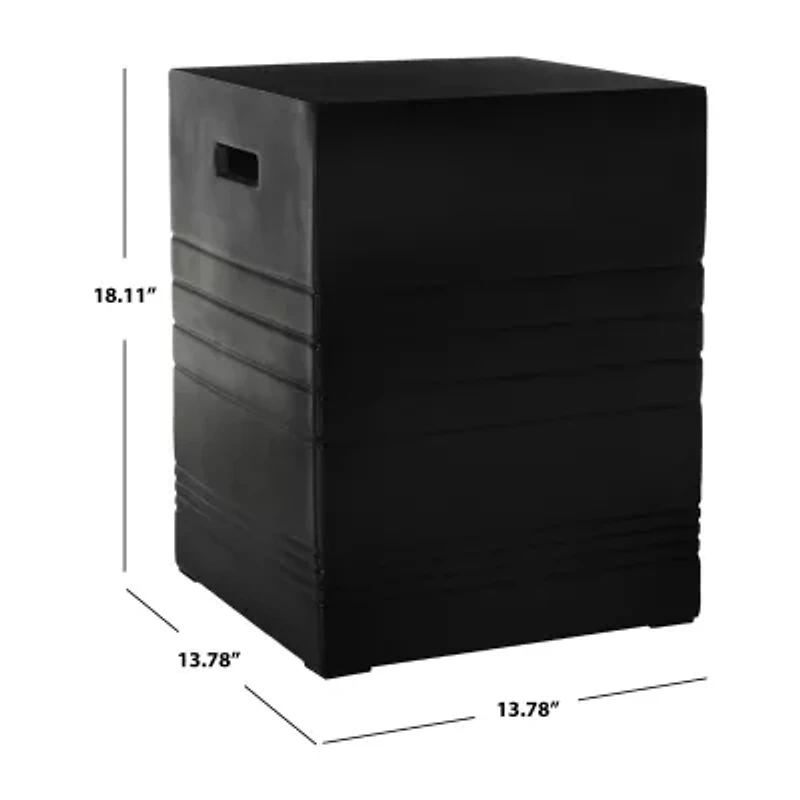 Deidara Weather Resistant Cement Side Table