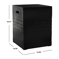Deidara Weather Resistant Cement Side Table