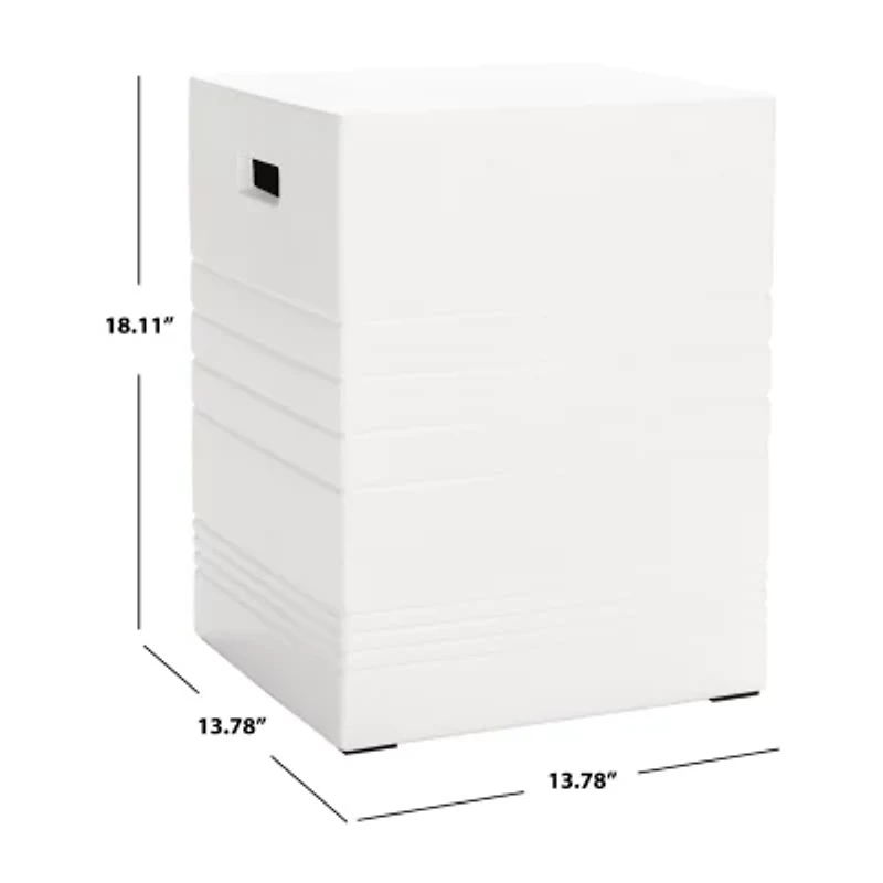 Safavieh Deidara Weather Resistant Cement Side Table
