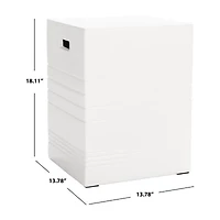 Safavieh Deidara Weather Resistant Cement Side Table