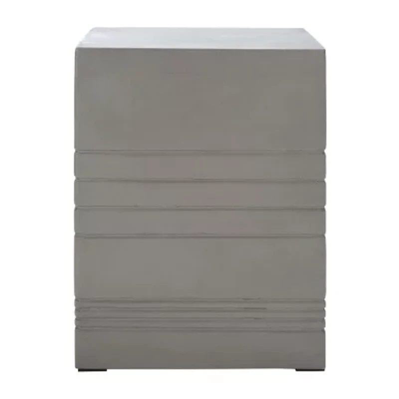 Safavieh Deidara Weather Resistant Cement Side Table