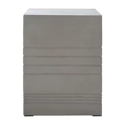 Safavieh Deidara Weather Resistant Cement Side Table
