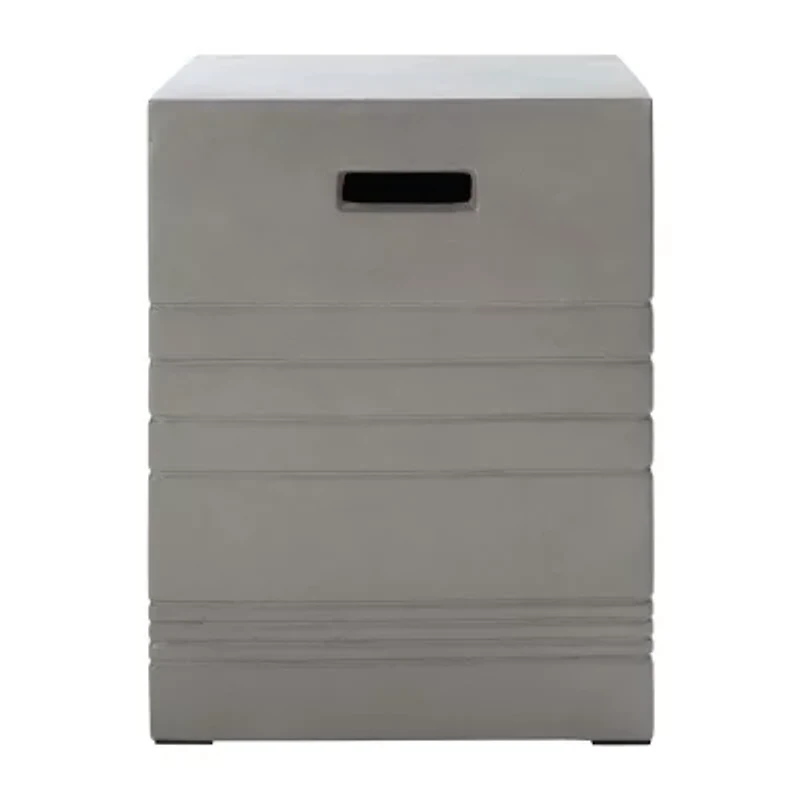 Safavieh Deidara Weather Resistant Cement Side Table