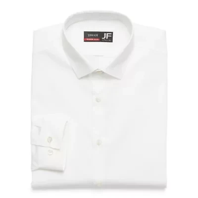 J. Ferrar Slim Mens Super Fit Easy Care Stretch Fabric Long Sleeve Dress Shirt