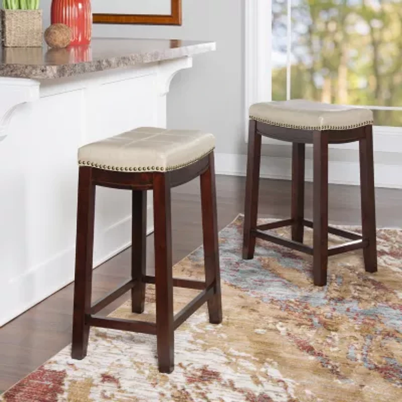 Covewood 2-pc. Counter Height Upholstered Bar Stool