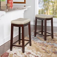 Covewood 2-pc. Counter Height Upholstered Bar Stool