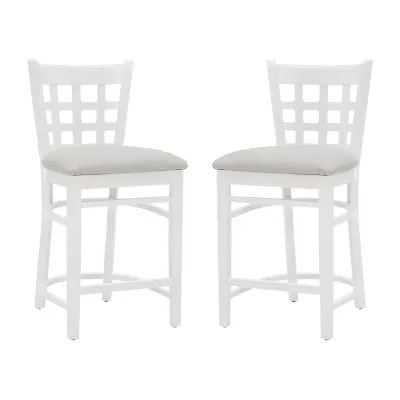 Lashley 2-pc. Counter Height Upholstered Bar Stool