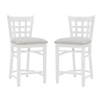 Lashley 2-pc. Counter Height Upholstered Bar Stool