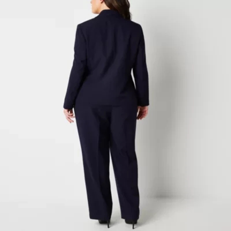 Le Suit Straight Leg Womens-Plus 2-pc. Pant