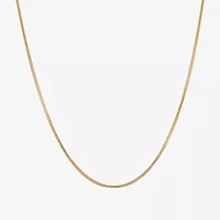 Made in Italy Womens 14K Gold 20 Inch Wheat Chain Necklace