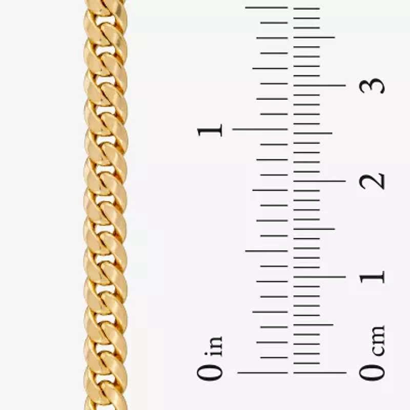 Made in Italy Unisex Adult 14K Gold 24 Inch Cuban Chain Necklace