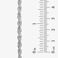 Made in Italy Unisex Adult Sterling Silver 8 1/2 Inch Solid Rope Chain Bracelet