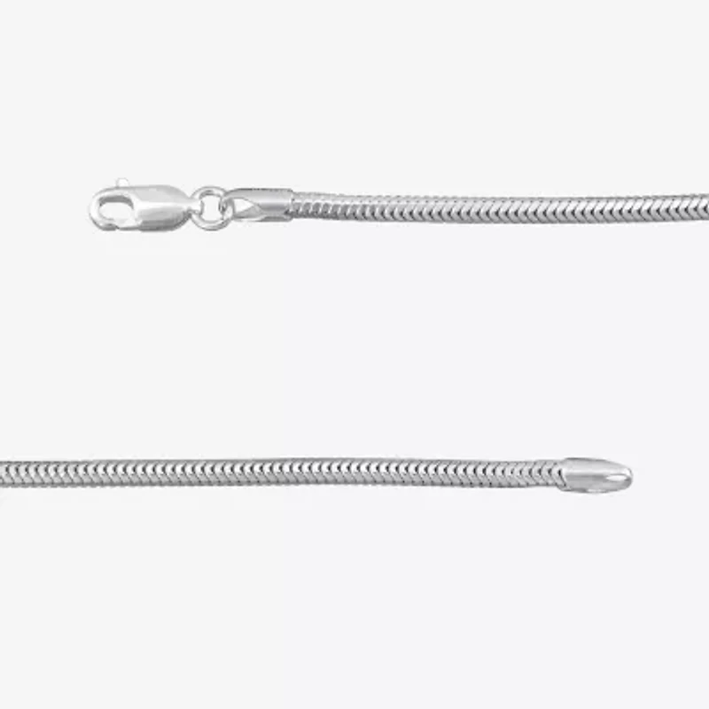 Made in Italy Womens Sterling Silver 20 Inch Snake Chain Necklace