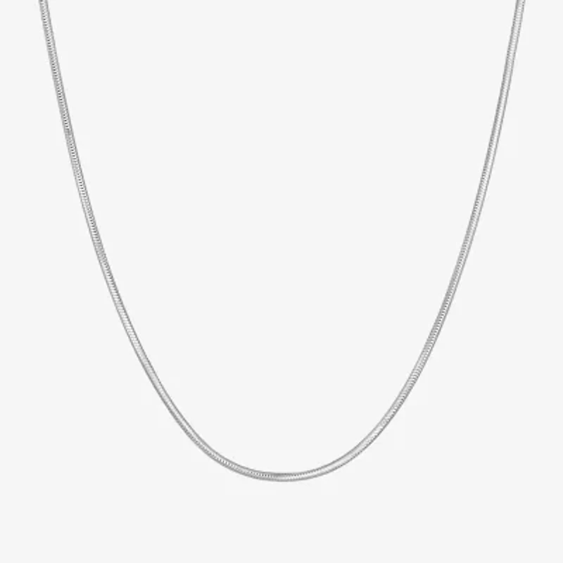 Made in Italy Womens Sterling Silver 20 Inch Snake Chain Necklace