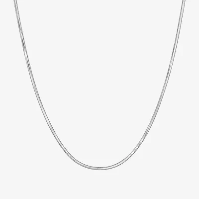 Made in Italy Womens Sterling Silver 20 Inch Snake Chain Necklace