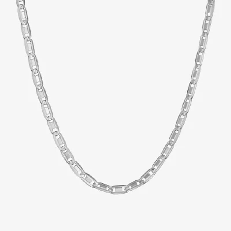 Made in Italy Unisex Adult Sterling Silver 22 Inch Valentino Chain Necklace