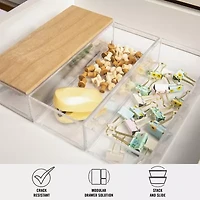 Martha Stewart 3 Pack Bins With MDF Lid