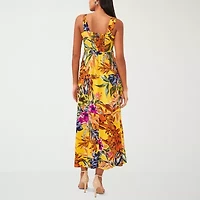 MSK Womens Sleeveless Floral Maxi Dress