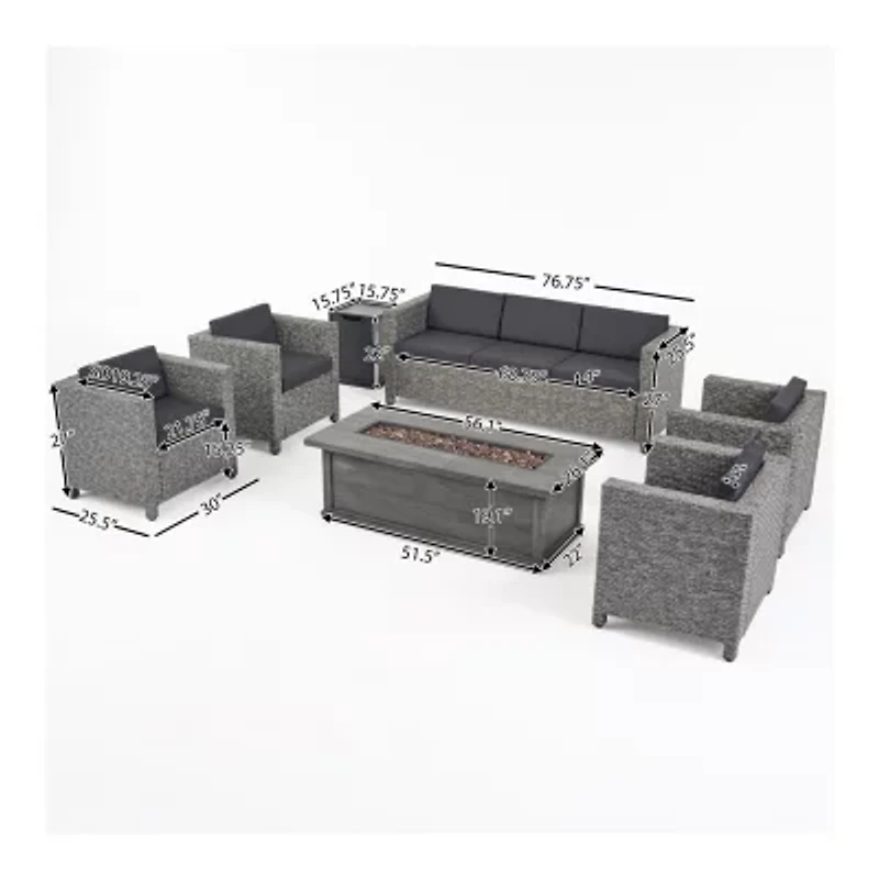 Gastman 7-pc. Conversation Set