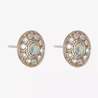 Monet Jewelry Glass 10mm Round Stud Earrings