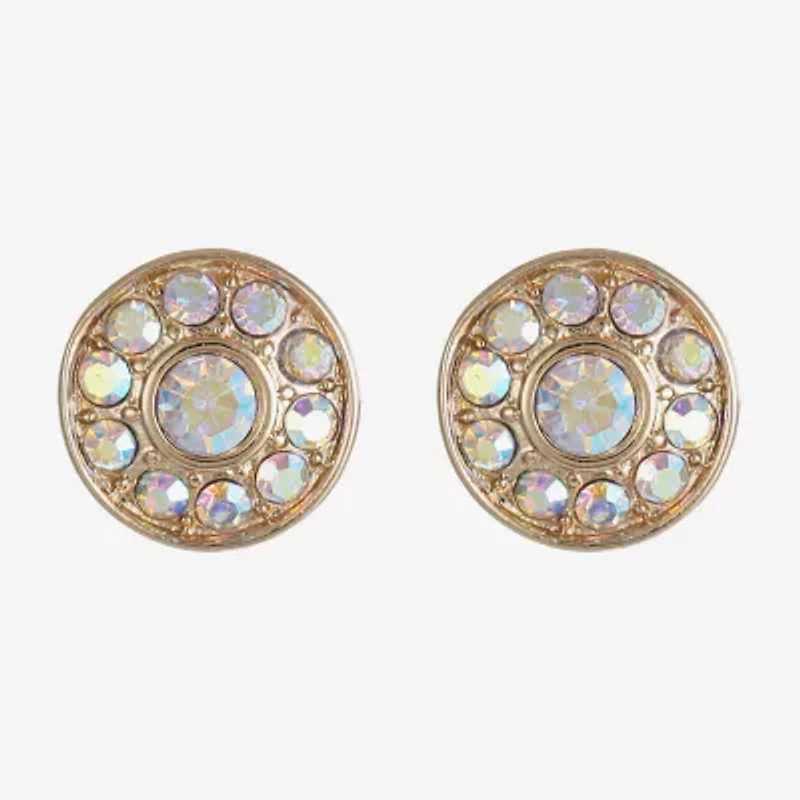 Monet Jewelry Glass 10mm Round Stud Earrings