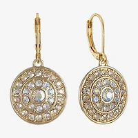 Monet Jewelry Womens Glass Round Drop Earrings